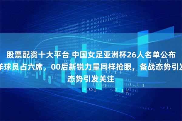 股票配资十大平台 中国女足亚洲杯26人名单公布，留洋球员占六席，00后新锐力量同样抢眼，备战态势引发关注